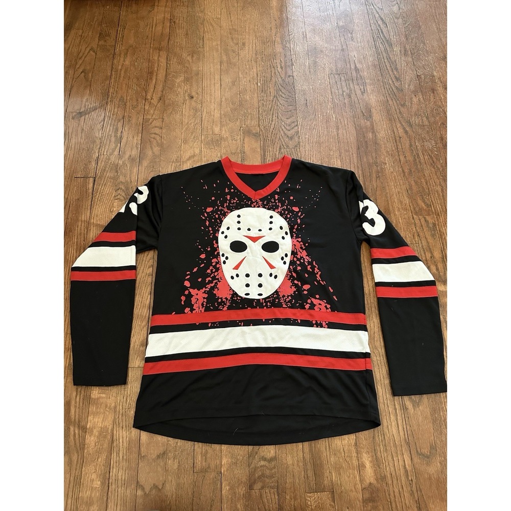 Friday the 13th Jason Voorhees Size Small‎ Blood Splattered Hockey Jersey